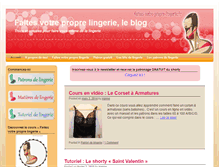 Tablet Screenshot of leblog.faites-votre-propre-lingerie.fr